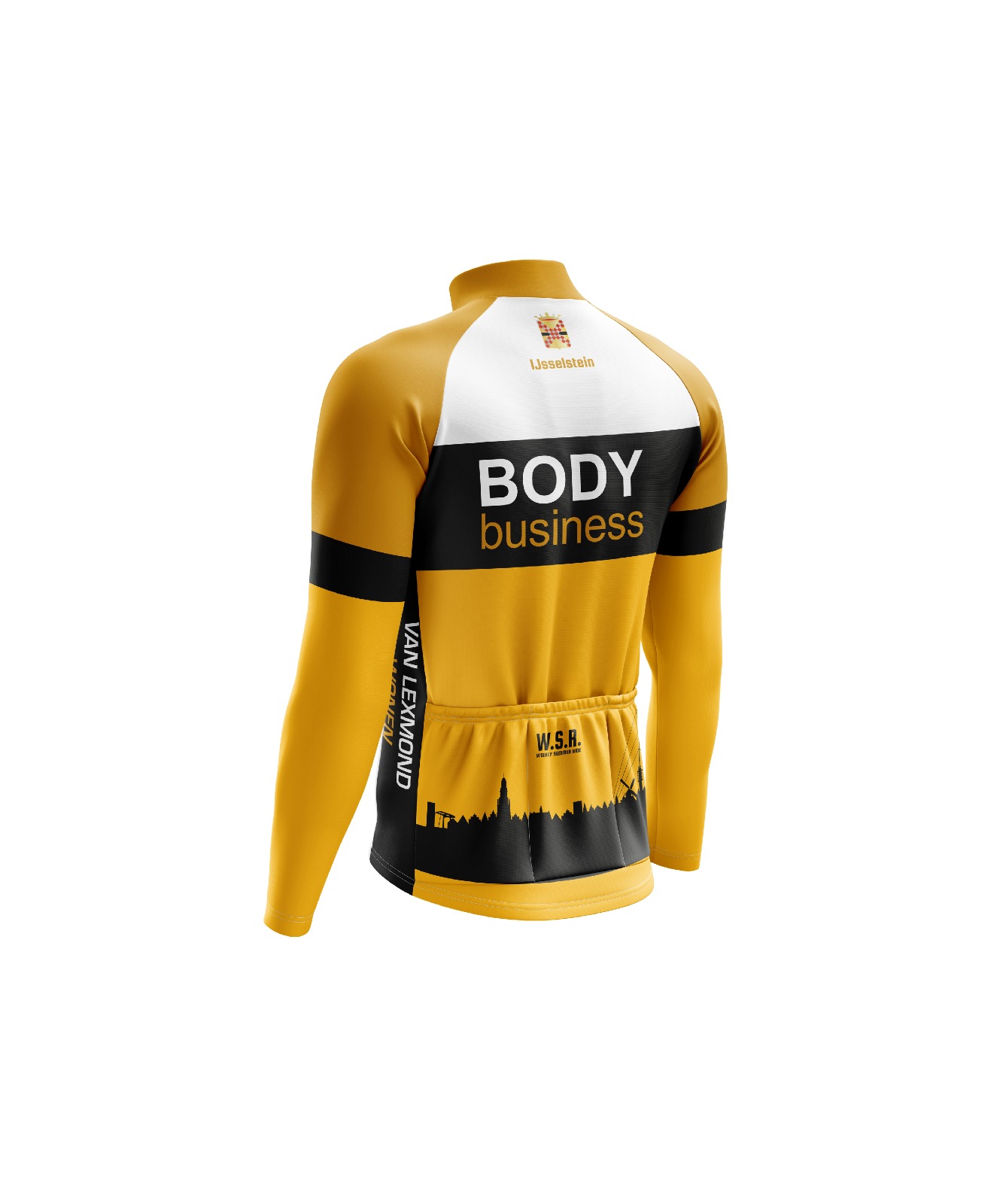 Achterkant van het WSR-shirt met Body Business
